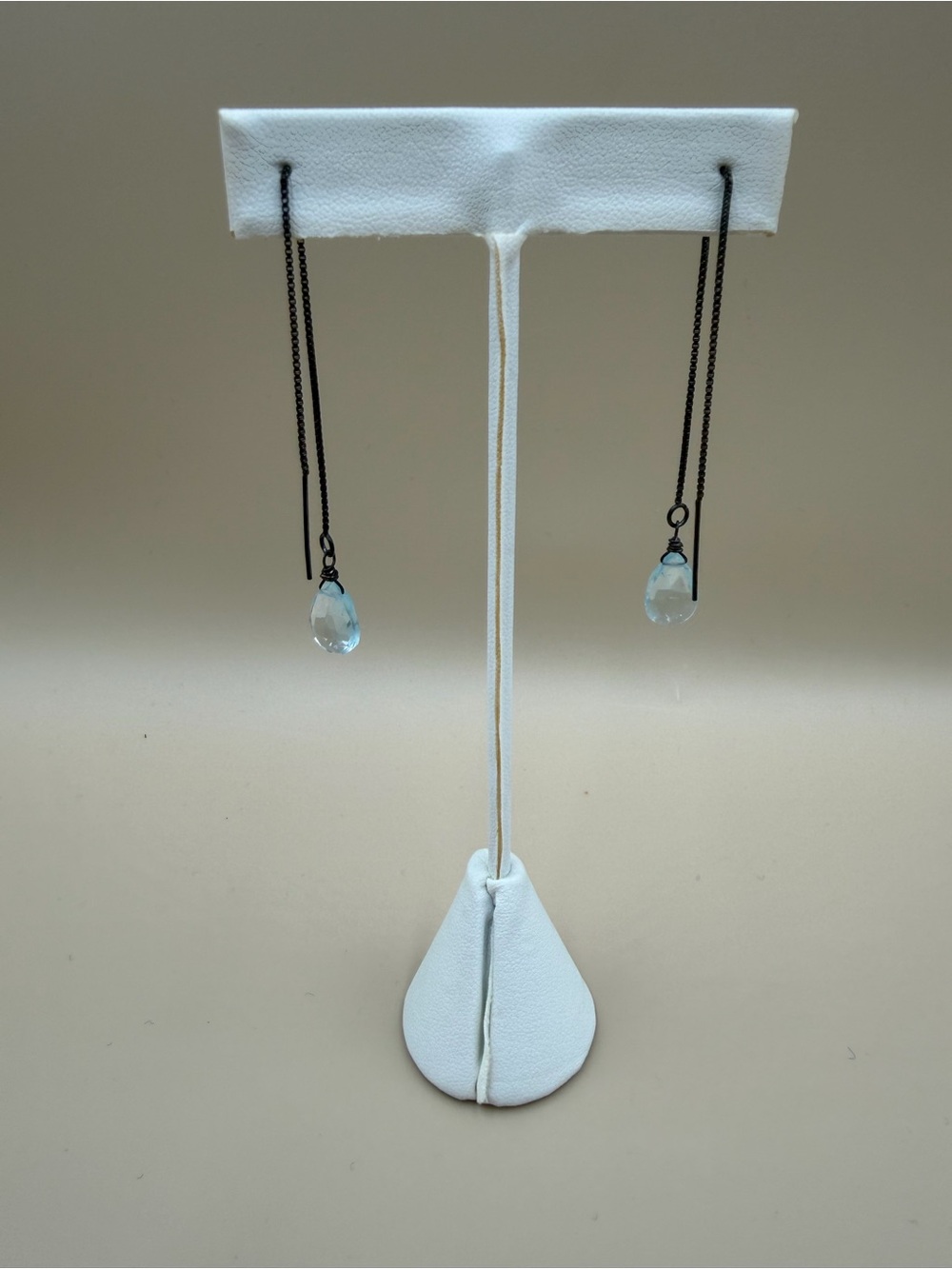 EyeCandy LA 925 Sterling Silver Threader Crystal Drop Earrings New
